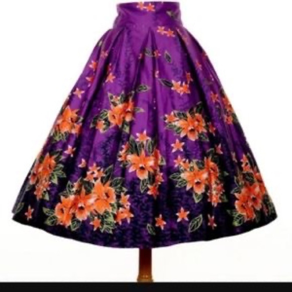 NWT Deadly Dames Kinky Box skirt XL in purple